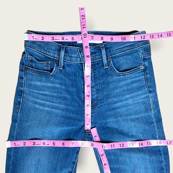 DENIM FORUM The Nico Mid Rise Skinny Crop Size 25 EUC - Picture 14 of 16